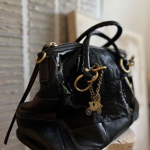 Coach Ed Hampton Ltd Edition Black Patchwork Satchel - Picture 2 of 7